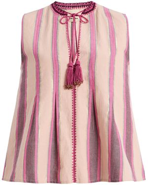 ILIO NEMA Tzimi Striped Cotton Top - Pink