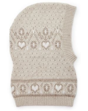 KHAITE Caspian Cashmere Balaclava - Natural