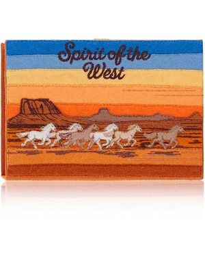 Olympia Le-Tan Spirit Of The West Clutch - Orange