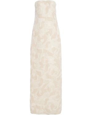Kallmeyer Petra Textured Maxi Dress - White