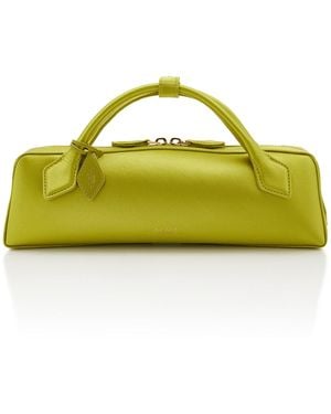 Alaïa Le Teckel Satin Clutch - Yellow