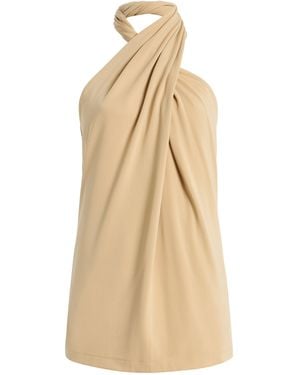 TOTEME Twisted Jersey Halter Top - Natural