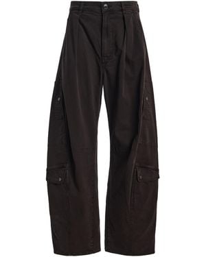 Citizens of Humanity Flight Pleated Cotton-Blend Wide-Leg Trousers - Black