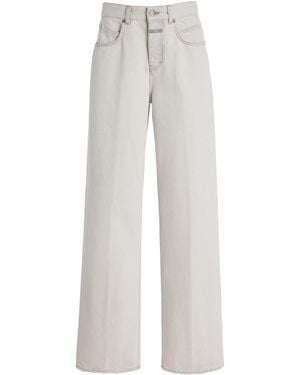 Closed Nikka Rigid Mid-Rise Wide-Leg Jeans - White