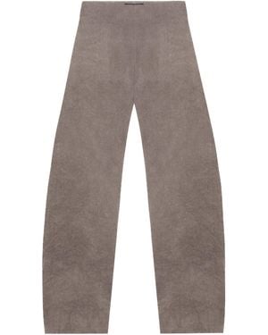 Cortana Sabina High-Rise Straight-Leg Trousers - Brown