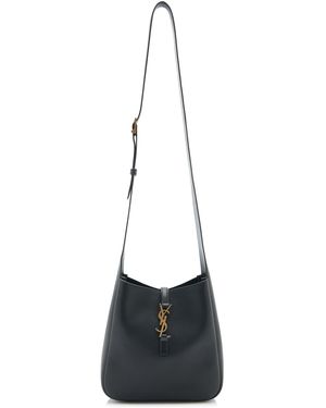 Saint Laurent Le 5 A 7 Leather Crossbody Bag - White