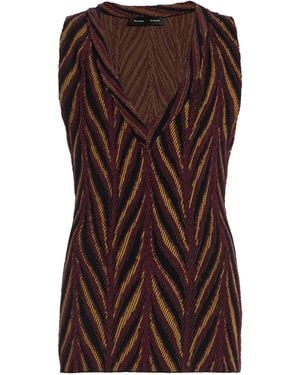 Proenza Schouler Amelia Marble Jacquard Tank Top - Brown