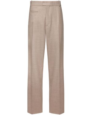 ORIANE 1986 The Wool-Blend Wide-Leg Pants - Natural
