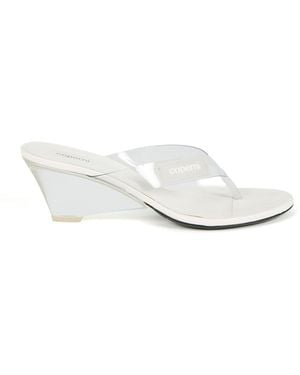 Coperni Lift Flip Flops - White