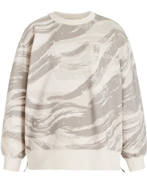 Moncler Genius 4 Moncler Hyke Camouflage Cotton Sweatshirt - Natural