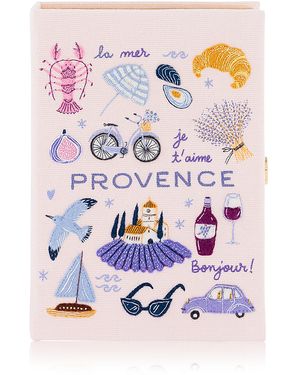 Olympia Le-Tan Postcard From Provence Clutch - Pink