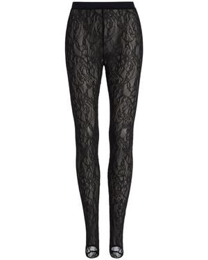 Wardrobe NYC Lace Stirrup Legging - Black