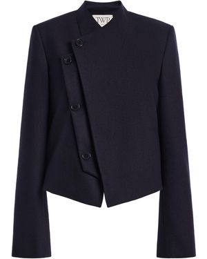 Twp Oli Wool Flannel Jacket - Blue