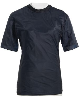 Brandon Maxwell The Andrea Double-Layered Fitted T-Shirt - Blue