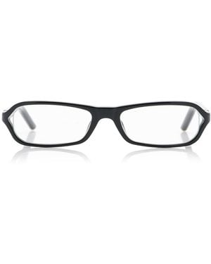 Jacquemus Slim Square-frame Acetate Glasses - Black