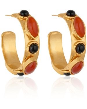 Sylvia Toledano Plated Earrings - Orange