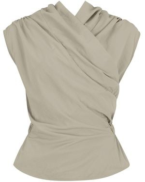 Harris Tapper Chaimberlain Draped Top - Grey