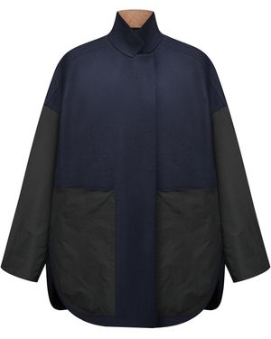 DI STAVNITSER T Shirt Wool-Blend Coat - Blue