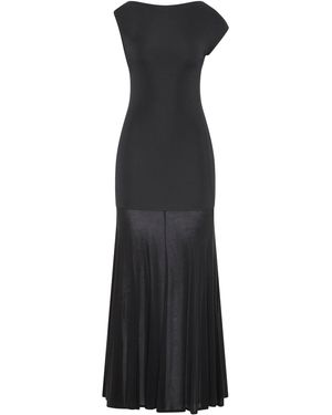 St. Agni Circle Hem Jersey Maxi Dress - Black