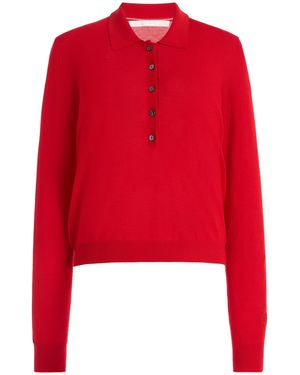 RÙADH The Dea Wool Polo Shirt - Red