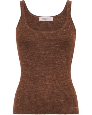 Gabriela Hearst Cinxia Wool-Silk Tank Top - Brown