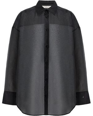 By Malene Birger Derris Cotton-Blend Organza Shirt - Black
