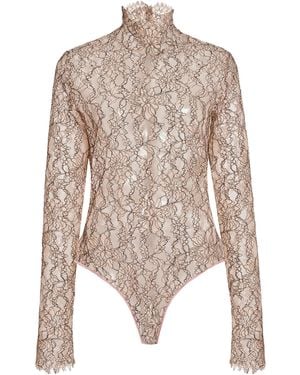 Valentino Garavani Lace Bodysuit - Natural