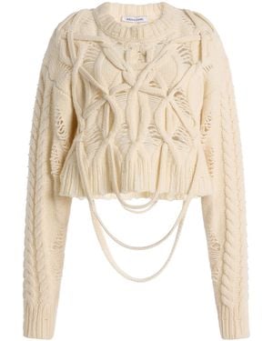AISLING CAMPS Briar Cable-Knit Wool-Cashmere Jumper - Natural