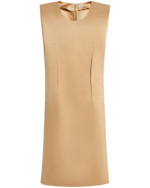 TOTEME Sculpted Satin Dress - Natural