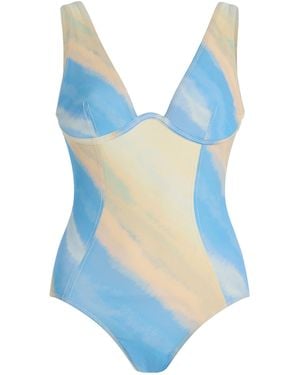 Significant Other Corinne Bustier One-Piece Swimsuit - Blue