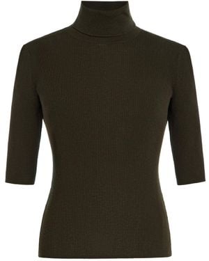 FAVORITE DAUGHTER Amelia Wool Top - Black