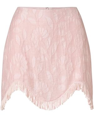 ROAME. Yasmin Tassel Mini Skirt - Pink