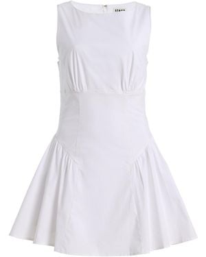 STAUD Gwen Cotton Mini Dress - White