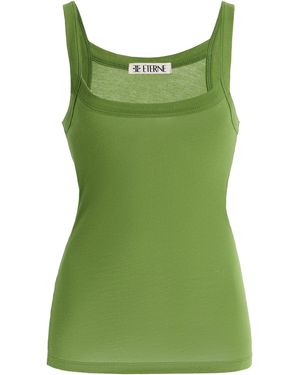 ÉTERNE Duke Cotton-Modal Tank Top - Green