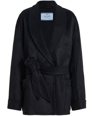 Prada Oversized Wool Jacket - Black