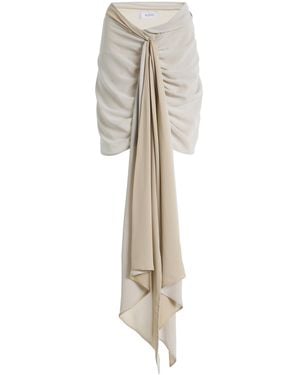 Sloan Exclusive Georgette Mini Pareo Skirt - Natural