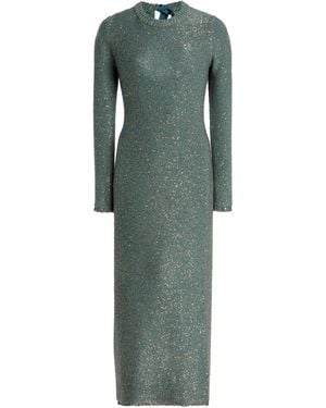 Altuzarra Exclusive Open-back Sequined Wool-blend Knit Midi Dress - Green