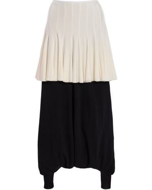 Ashlyn Lumiere Layered Trousers - White