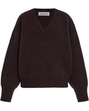 Rohe Sculptural Compact-Knit Jumper - Black