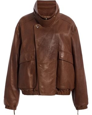 Twp Hunter Leather Jacket - Brown