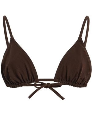 Eres Mouna Jersey Bikini Top - Brown