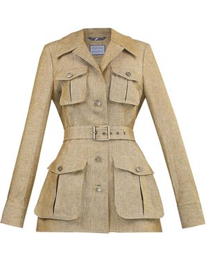Lena Hoschek Cassia Linen Jacket - Natural