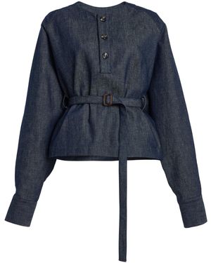 Franchise Stella Cotton Top - Blue