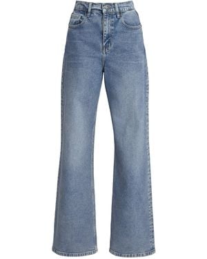 OUTLAND DENIM X Cooke Farrah Stretch High-Rise Flared Jeans - Blue