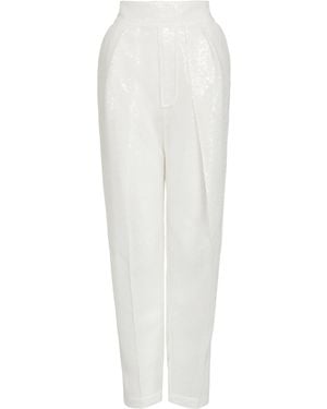 Maticevski Confide Sequined Trousers - White