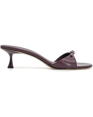STUDIO AMELIA Greta Leather Mules - Multicolour
