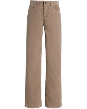 The Row Carlyl Cotton Corduroy Pants - Natural