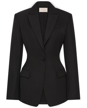 St. Agni Contour Wool-blend Suiting Blazer - Black