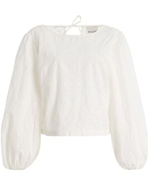 Posse Harriet Cotton Top - White
