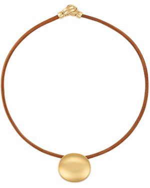 JADE RUZZO Concave 18K Necklace - White